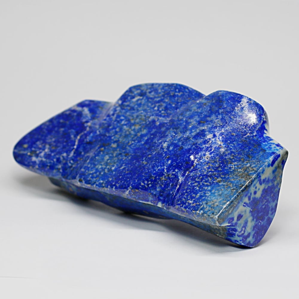 高品質]アフガニスタン産ラピスラズリ磨き原石/フリーフォーム（置物