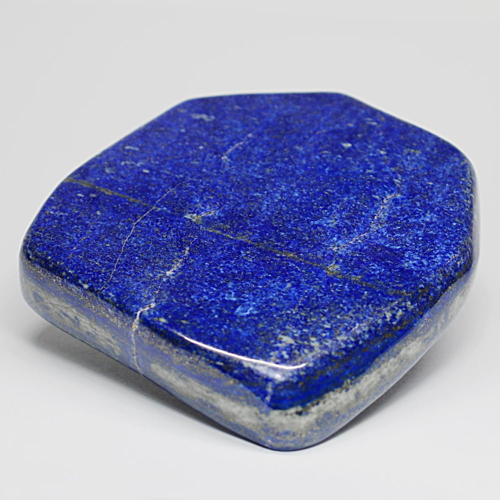 高品質]アフガニスタン産ラピスラズリ磨き原石/フリーフォーム（置物