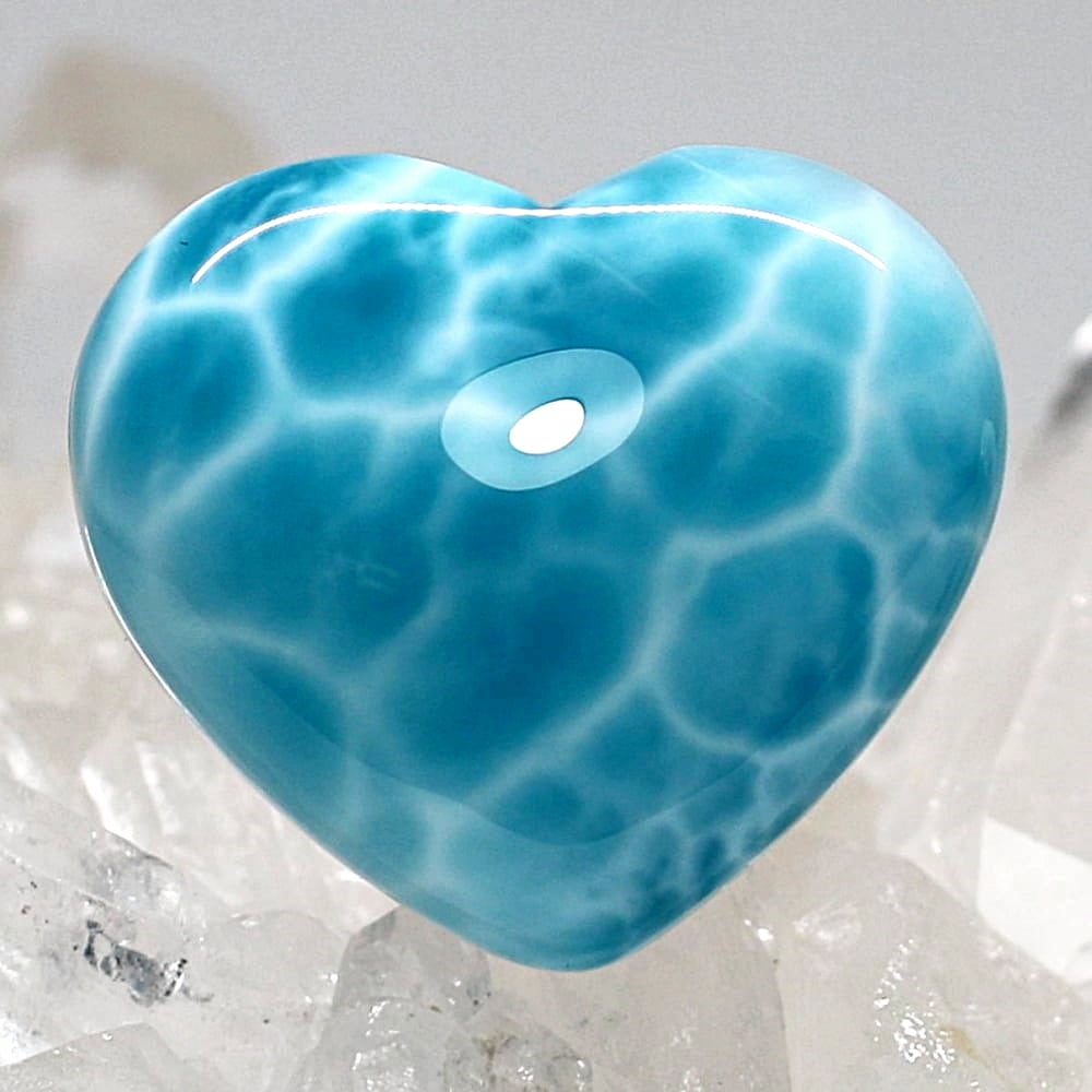 高品質++]ドミニカ共和国産ラリマールース（ハート型） - 埼玉県吉川市