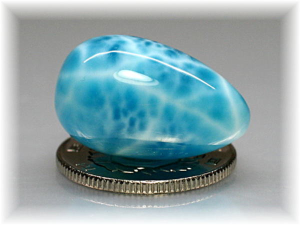 ドミニカ産・最高品質]宝石質ラリマーエッグシェイプ - 埼玉県吉川市の