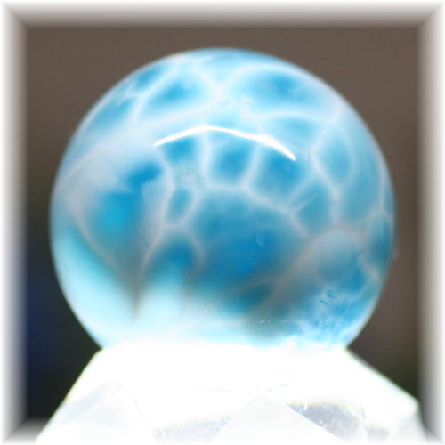 高品質・ドミニカ産]ラリマー丸玉/スフィア - 埼玉県吉川市の天然石