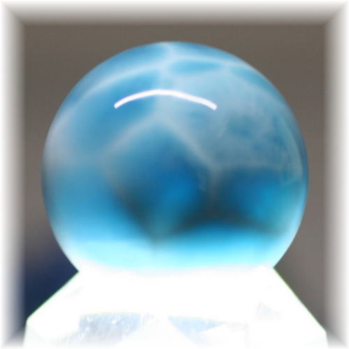 高品質・ドミニカ産]ラリマー丸玉/スフィア - 埼玉県吉川市の天然石