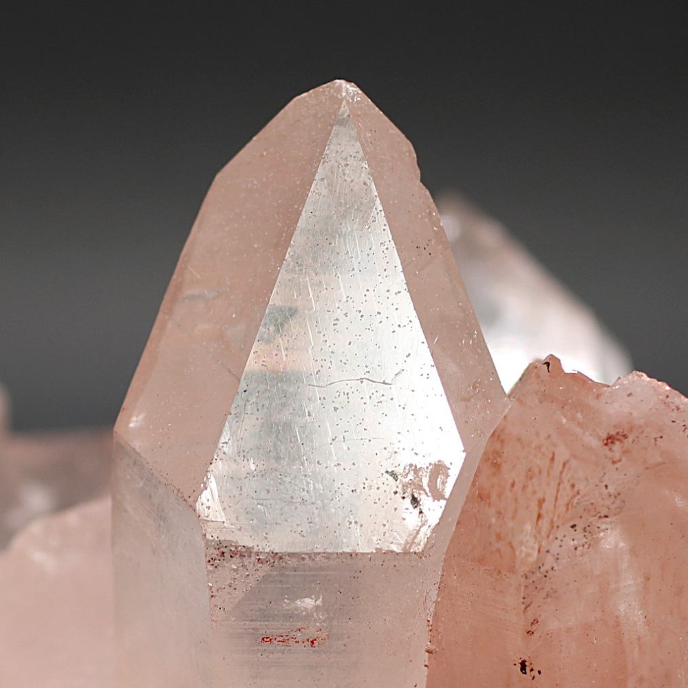 特別価格/インド/マニカラン産]ヒマラヤ水晶クラスター/原石（ピンク