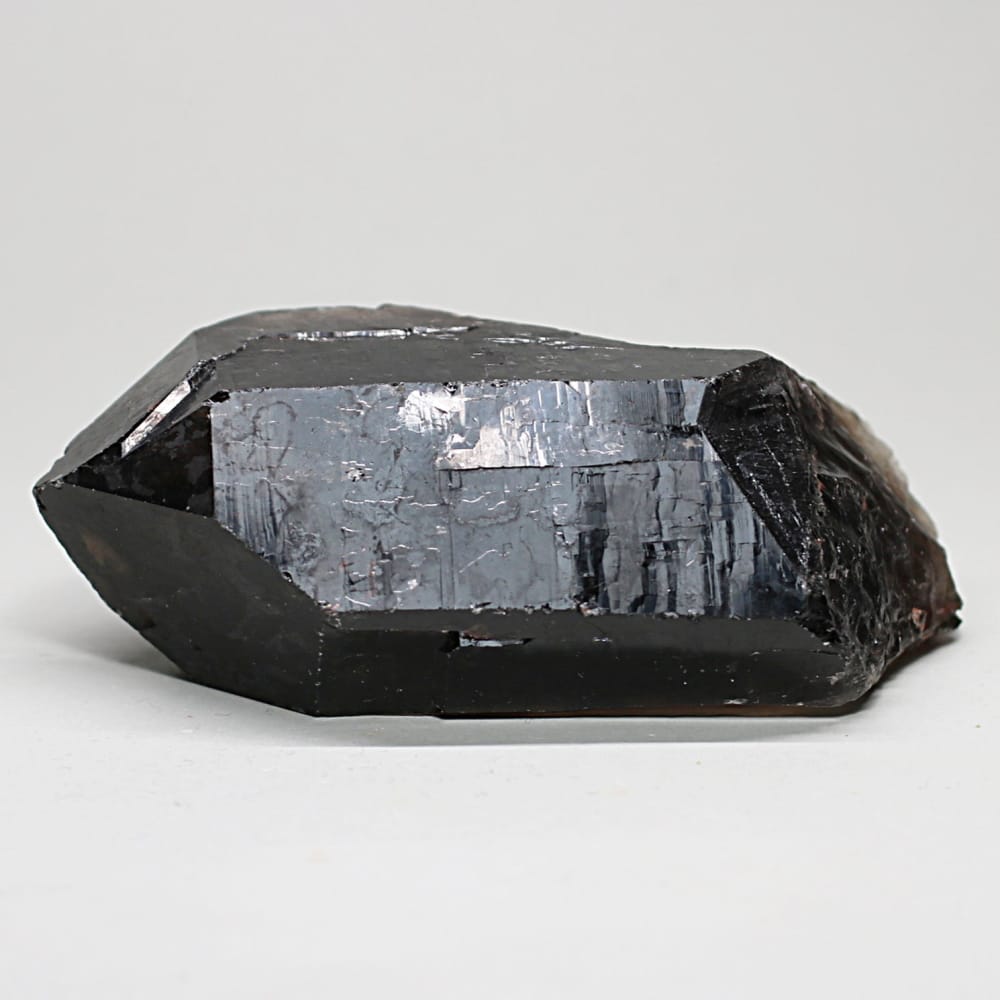 高品質]ブラジル産モリオン原石/天然黒水晶（手のひらサイズ339g