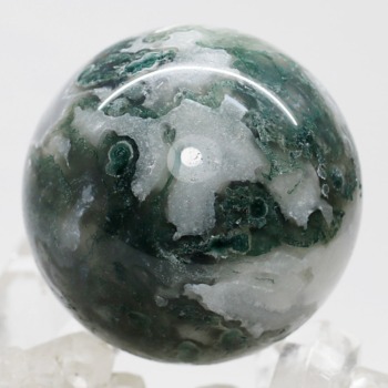 モスアゲート/苔瑪瑙丸玉（スフィア、球体石） - 埼玉県吉川市の天然石