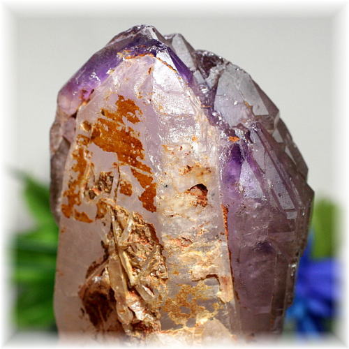 マダガスカル産]ゲーサイトインアメジストエレスチャル原石 - 埼玉県