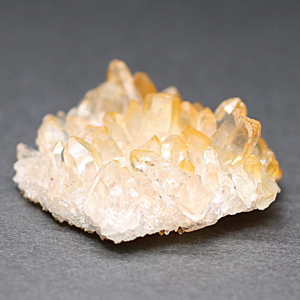 インド/マニカラン産ヒマラヤ水晶ゴールデンヒーラークラスター