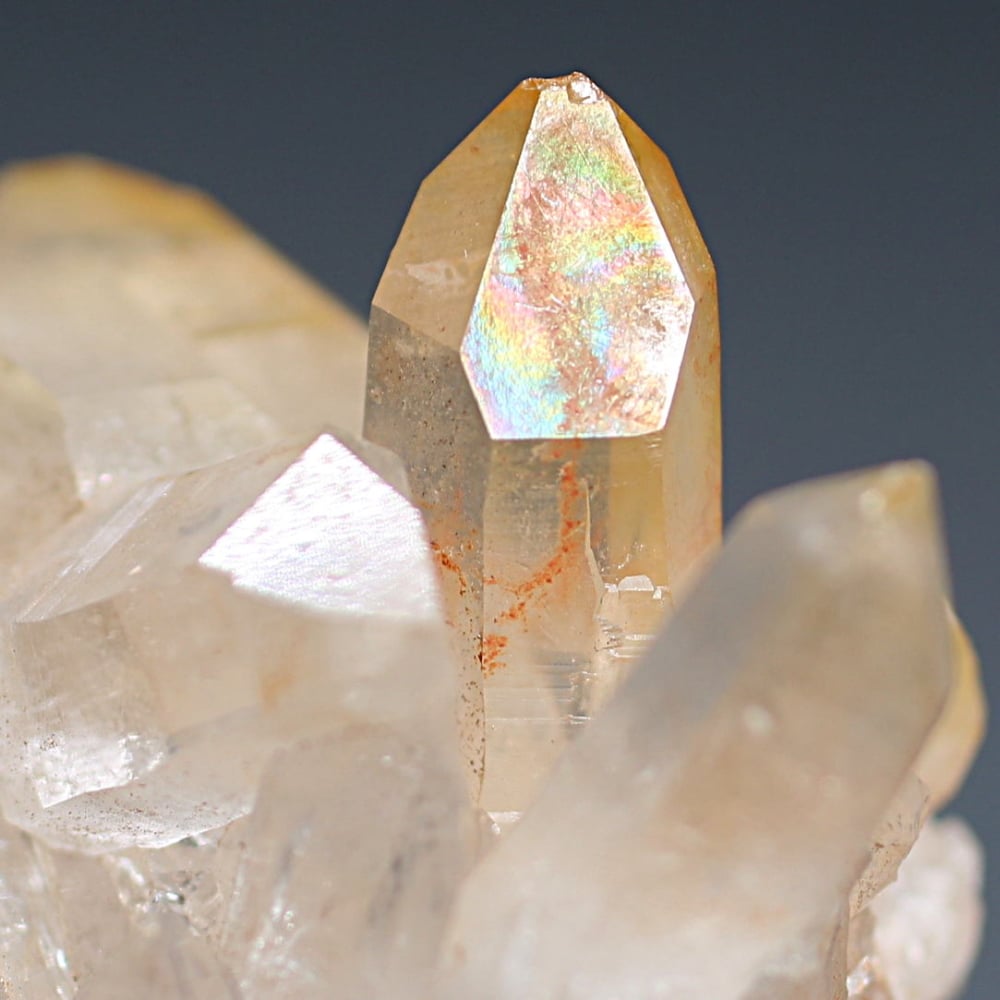 インド/マニカラン産ヒマラヤ水晶ゴールデンヒーラークラスター