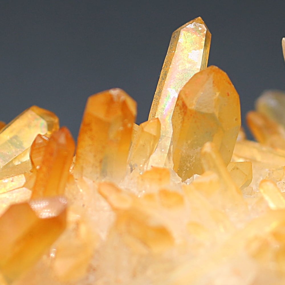 インド/マニカラン産ヒマラヤ水晶ゴールデンヒーラークラスター