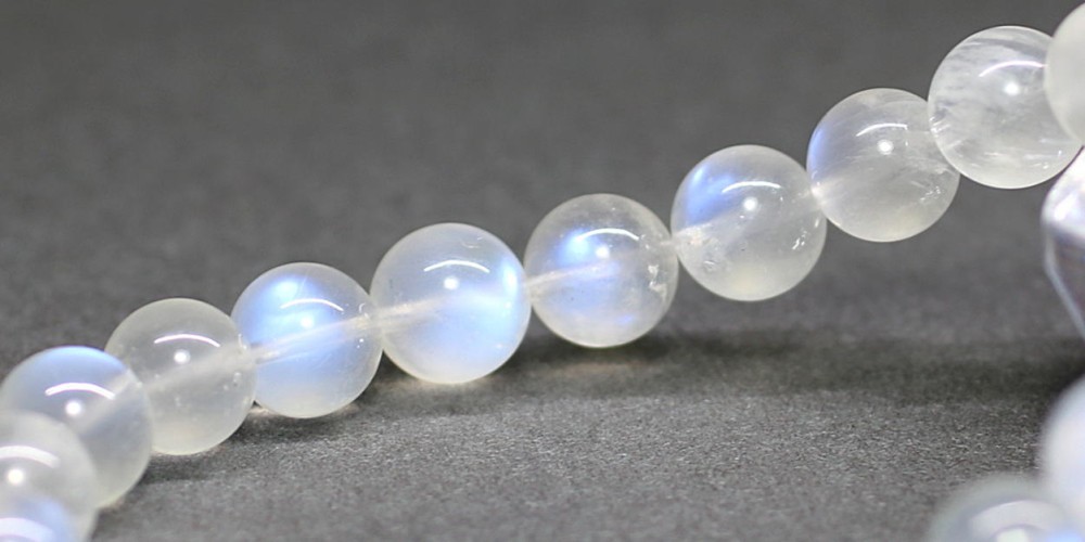 高品質]ペリステライトブレスレット/通称ブルームーンストーン（約8.5