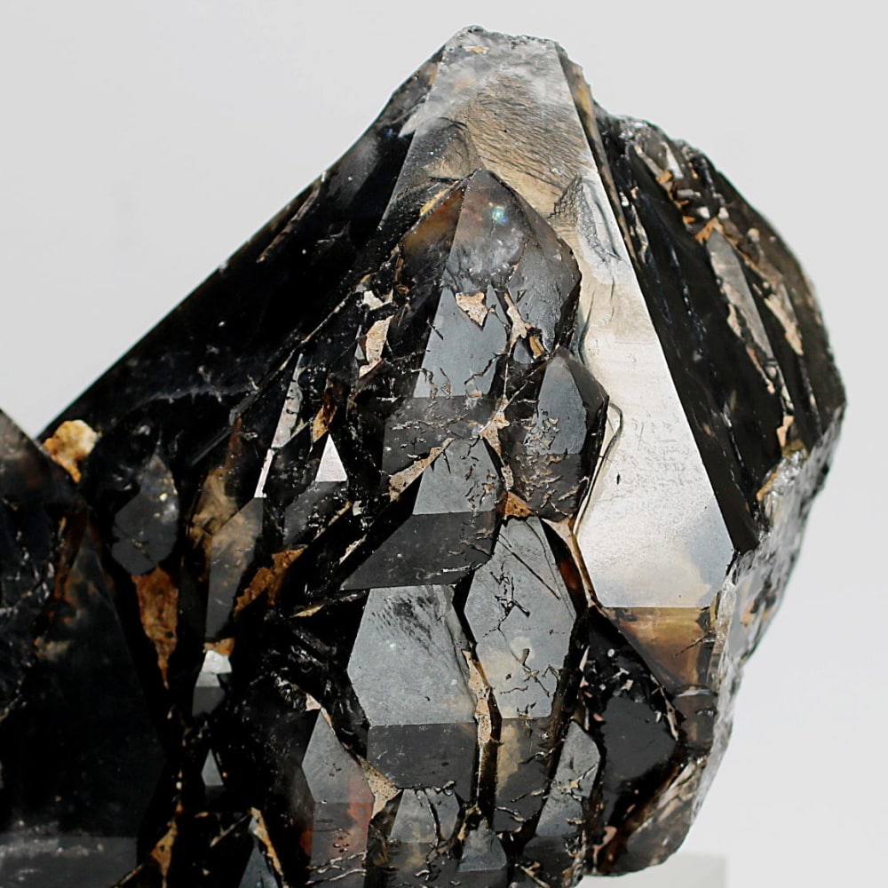 レア！トップクォリティ]ブラジル産ジャカレースモーキーモリオン原石