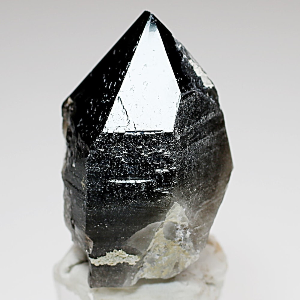 山東省産]天然モリオン原石（黒水晶ナチュラルポイント） - 埼玉県吉川