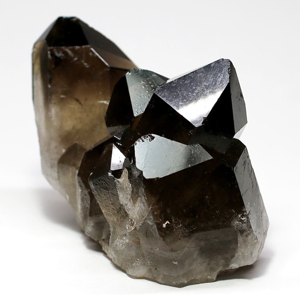 ブラジル産]ナチュラルスモーキークォーツクラスター（天然未処理原石