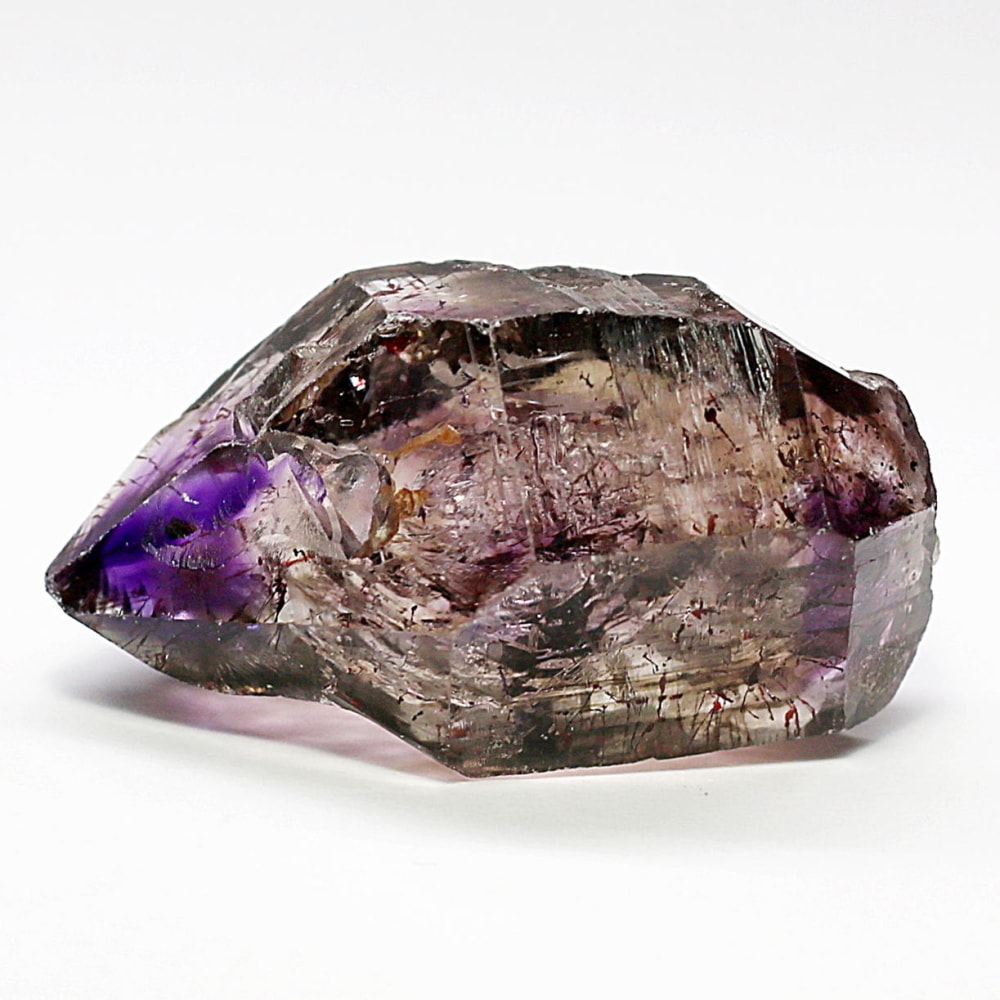 マダガスカル産]スーパーセブン原石ナチュラルポイント（エレスチャル