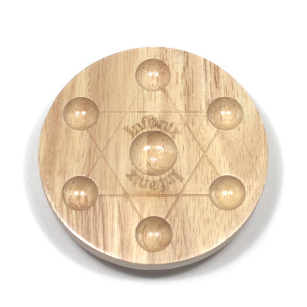 丸玉台座]七星陣/木製（Sサイズ/直径10cm） - 埼玉県吉川市の天然石