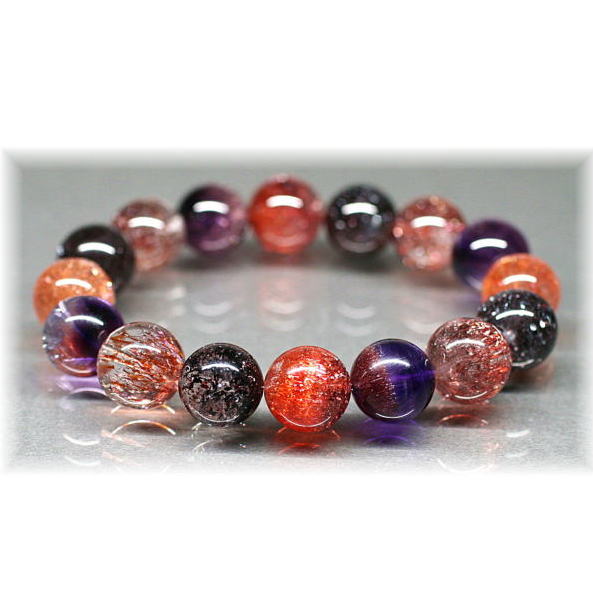 最高品質]スーパーセブンブレスレット（約13mm玉） - 埼玉県吉川市の