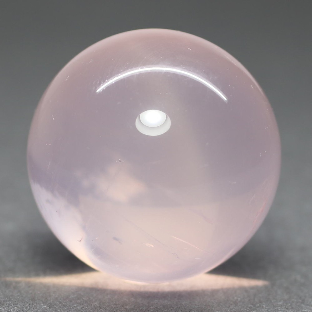 高品質]マダガスカル産スターローズクォーツ丸玉/スフィア（直径32.3mm
