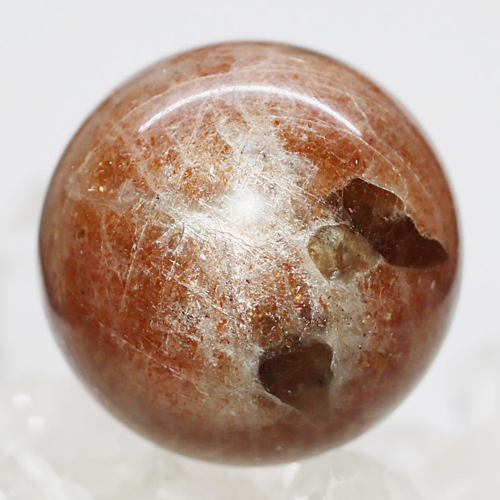 タンザニア産]サンストーン丸玉/スフィア（直径約31.5mm） - 埼玉県