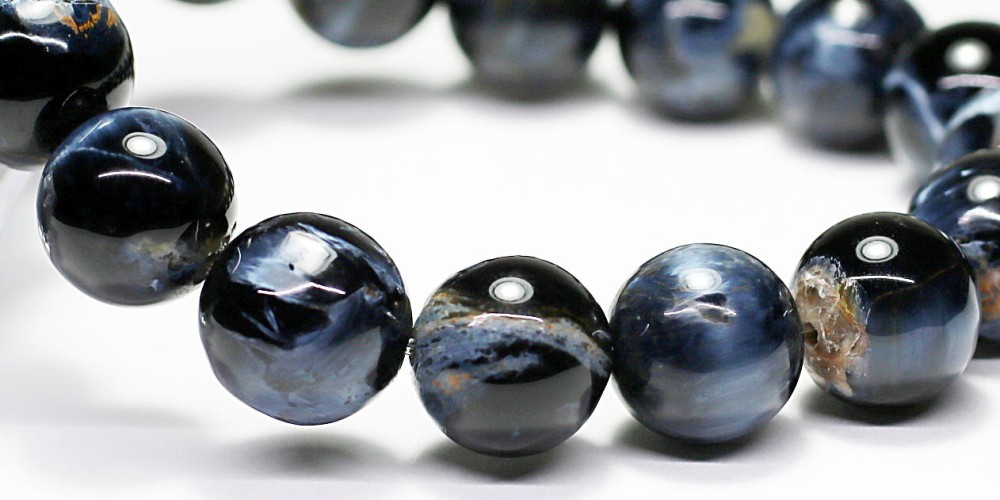 トップクォリティ]ブルーピーターサイトブレスレット（約11.5mm玉