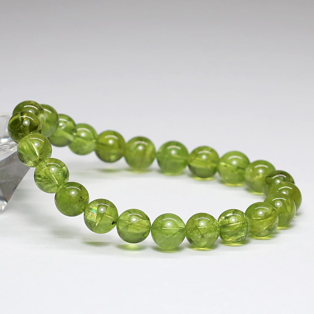 高品質+]ペリドットブレスレット（約8.5mm玉） - 埼玉県吉川市の天然石