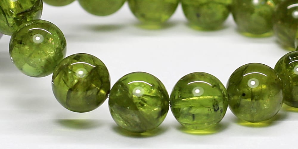 高品質+]ペリドットブレスレット（約12mm希少大玉） - 埼玉県吉川市の