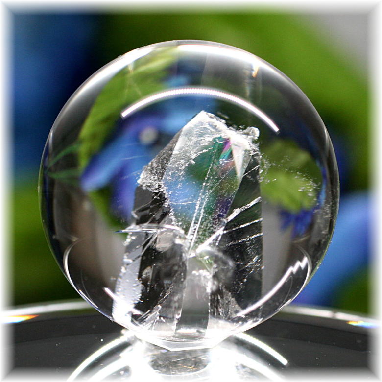 高品質]レインボークォーツインクォーツ丸玉/スフィア - 埼玉県吉川市