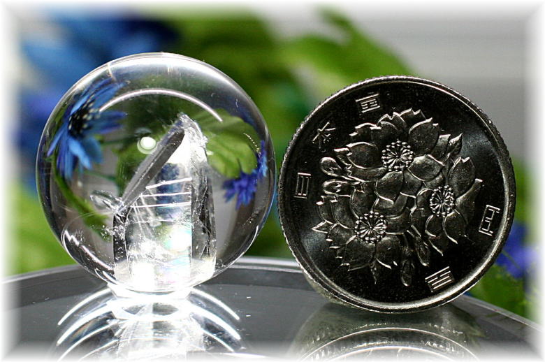 高品質]レインボークォーツインクォーツ丸玉/スフィア - 埼玉県吉川市