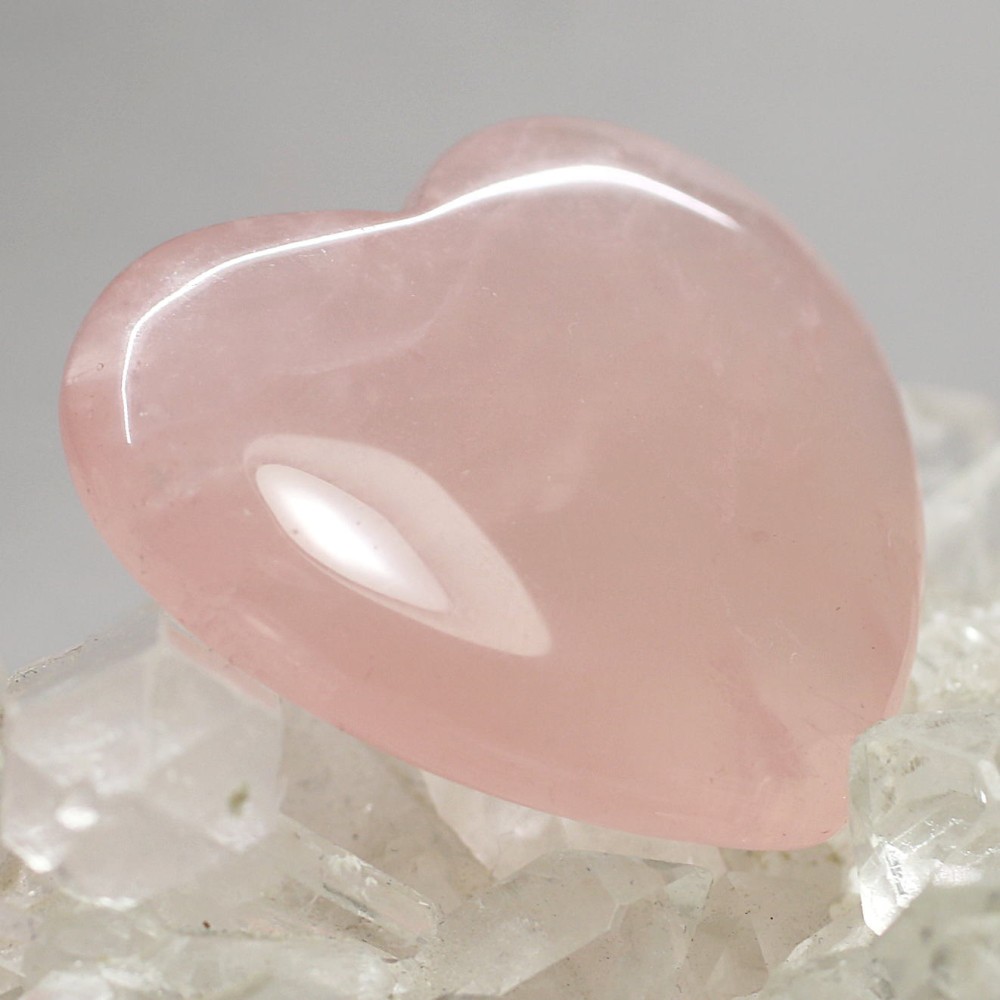ブラジル産]ローズクォーツハートシェイプ - 埼玉県吉川市の天然石専門
