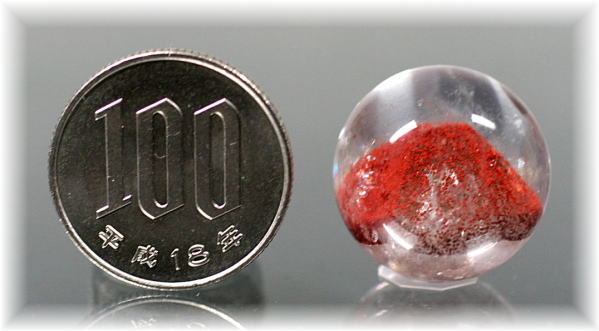 ブラジル産]レッドファントムクォーツ丸玉/スフィア - 埼玉県吉川市の