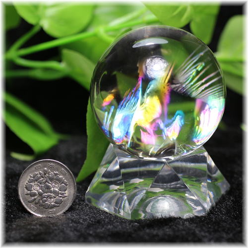 最高品質]虹入り天然水晶丸玉/スフィア - 埼玉県吉川市の天然石専門店