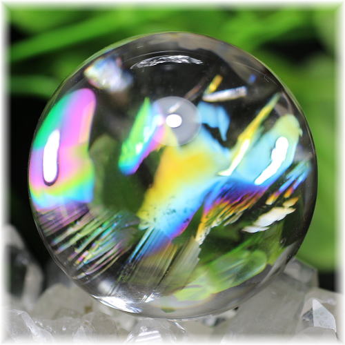 最高品質]虹入り天然水晶丸玉/スフィア - 埼玉県吉川市の天然石専門店