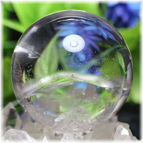 高品質]虹入り天然水晶丸玉/スフィア - 埼玉県吉川市の天然石専門店