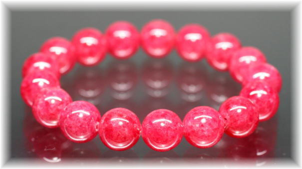 3A++・ブラジル産]ロードナイトブレスレット（約12mm玉） - 埼玉県吉川