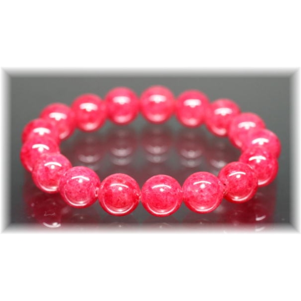 3A++・ブラジル産]ロードナイトブレスレット（約12mm玉） - 埼玉県吉川