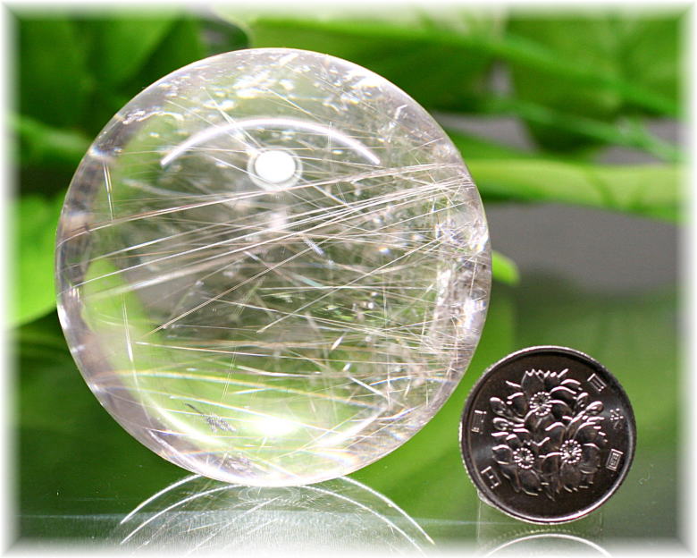 ブラジル産]シルバールチルクォーツ丸玉/スフィア - 埼玉県吉川市の