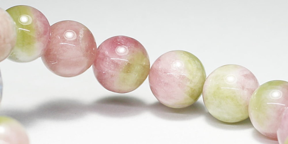 高品質]ウォーターメロントルマリンブレスレット（約11.5mm玉） - 埼玉