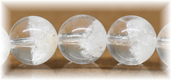 3A++]ホワイトスノーファントムクォーツブレスレット（約7.5mm玉