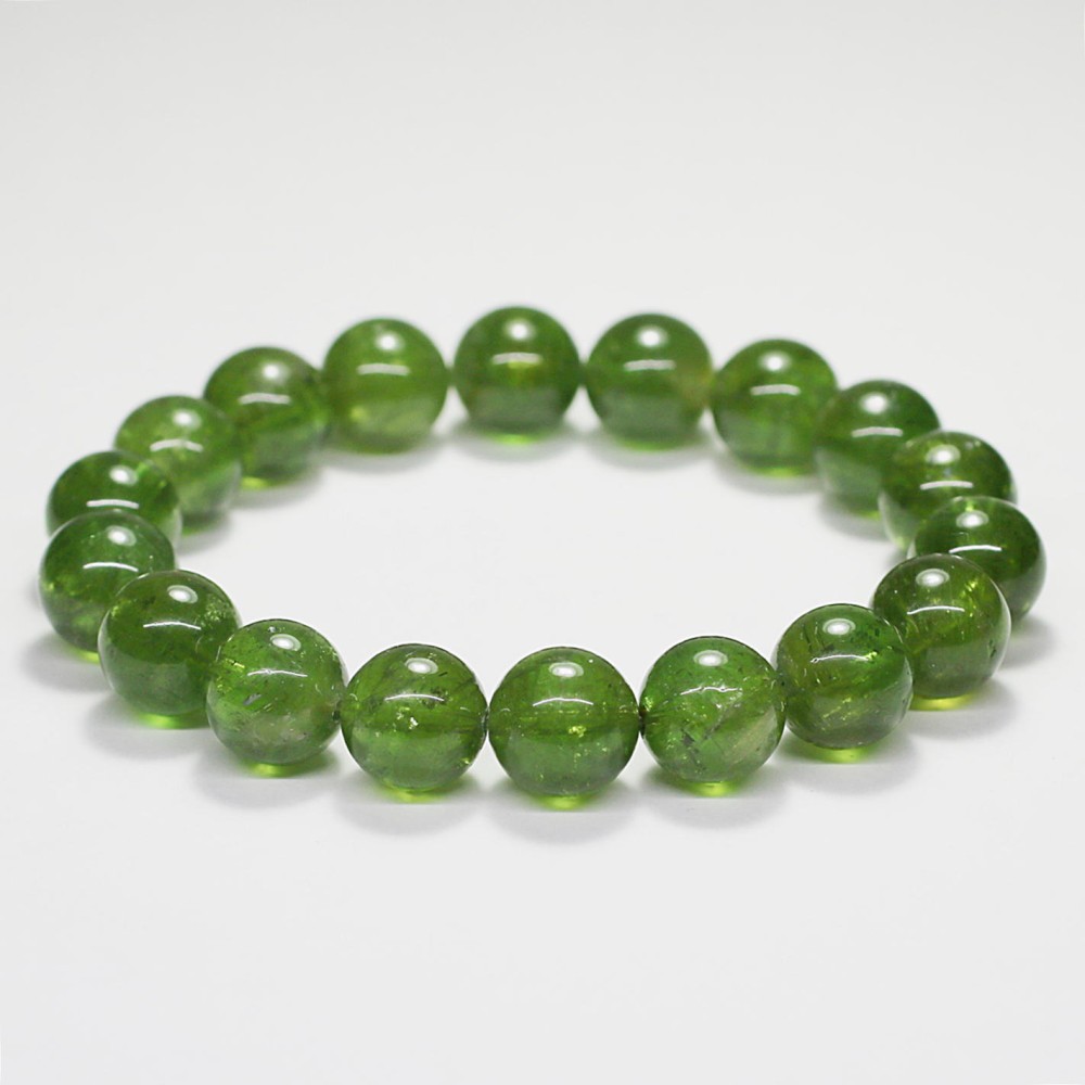 高品質]グリーントルマリンブレスレット（約10.5mm玉） - 埼玉県吉川市
