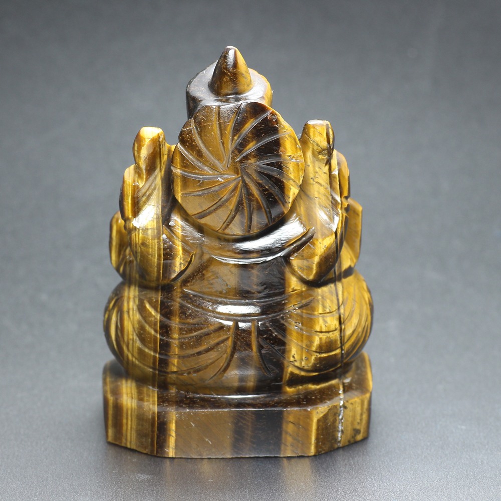 タイガーアイガネーシャ像（高さ約7cm） - 埼玉県吉川市の天然石専門店