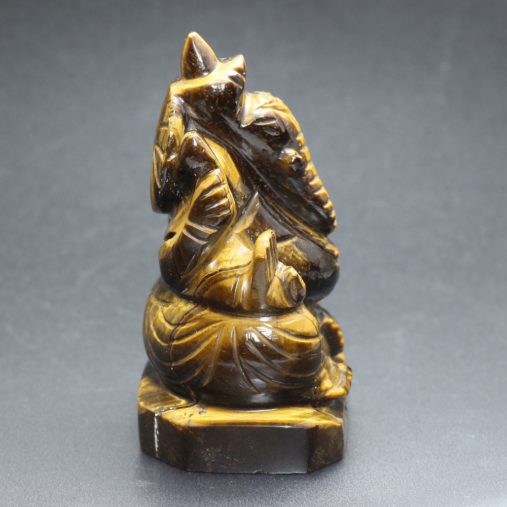 タイガーアイガネーシャ像（高さ約7cm） - 埼玉県吉川市の天然石専門店