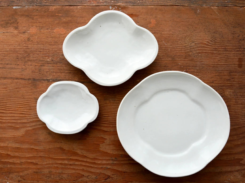 九谷青窯 白磁 モッコ皿／大 | 九谷青窯／九谷焼 | ハウスグラム