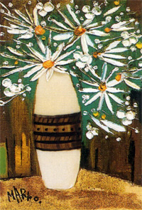 一枚の繪 －窓辺の花々を描く 折橋真理子 油絵展