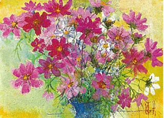 一枚の繪 －～花の舞い～ 羽倉恭子 油彩画展