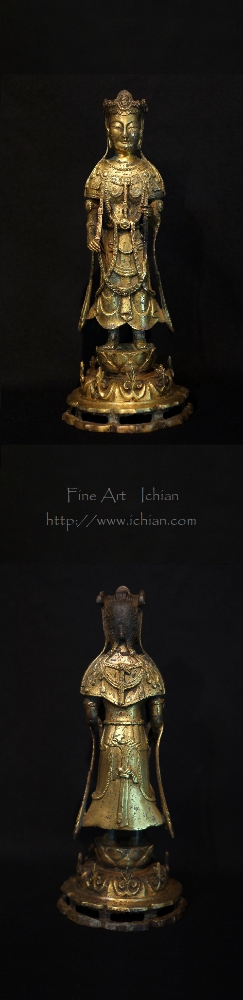 金銅観音菩薩立像 新羅仏 伊丹潤 コレクション :: ichian