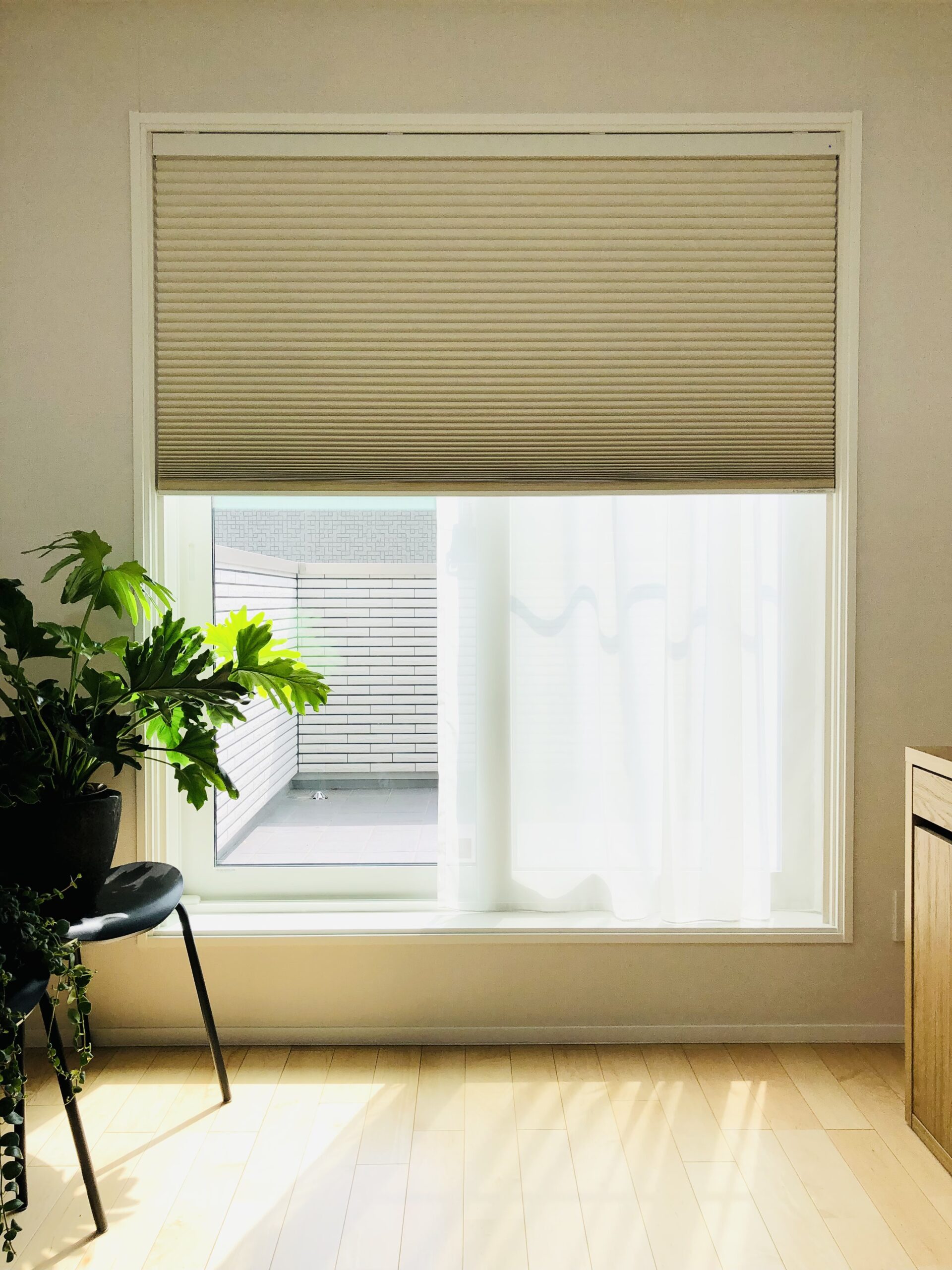 ハニカムシェードとレースカーテンの組み合わせについて【一条工務店