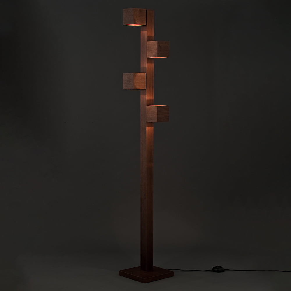 LEDフロアスタンド「F3181LE-WN」ウォールナット材 高さ130cm | 【公式