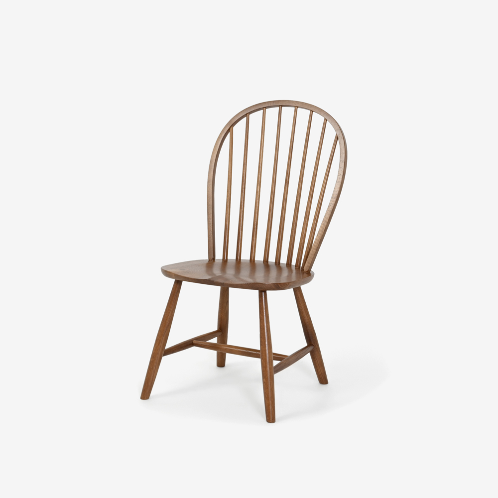 秋田木工 ダイニングチェア（アーム付き）「ベバン」ナラ材 BF色