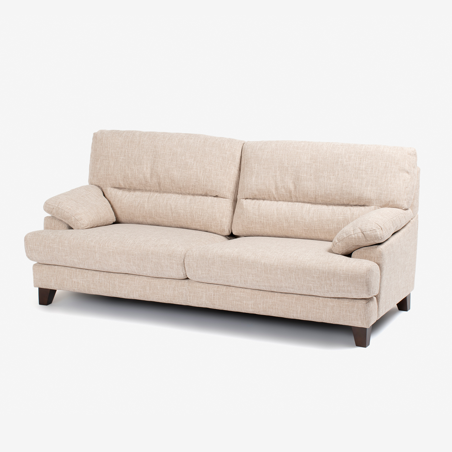 ソファ 3人掛け「アクア SD-341C」幅196cm 布#FG220-3D ベージュ色 脚