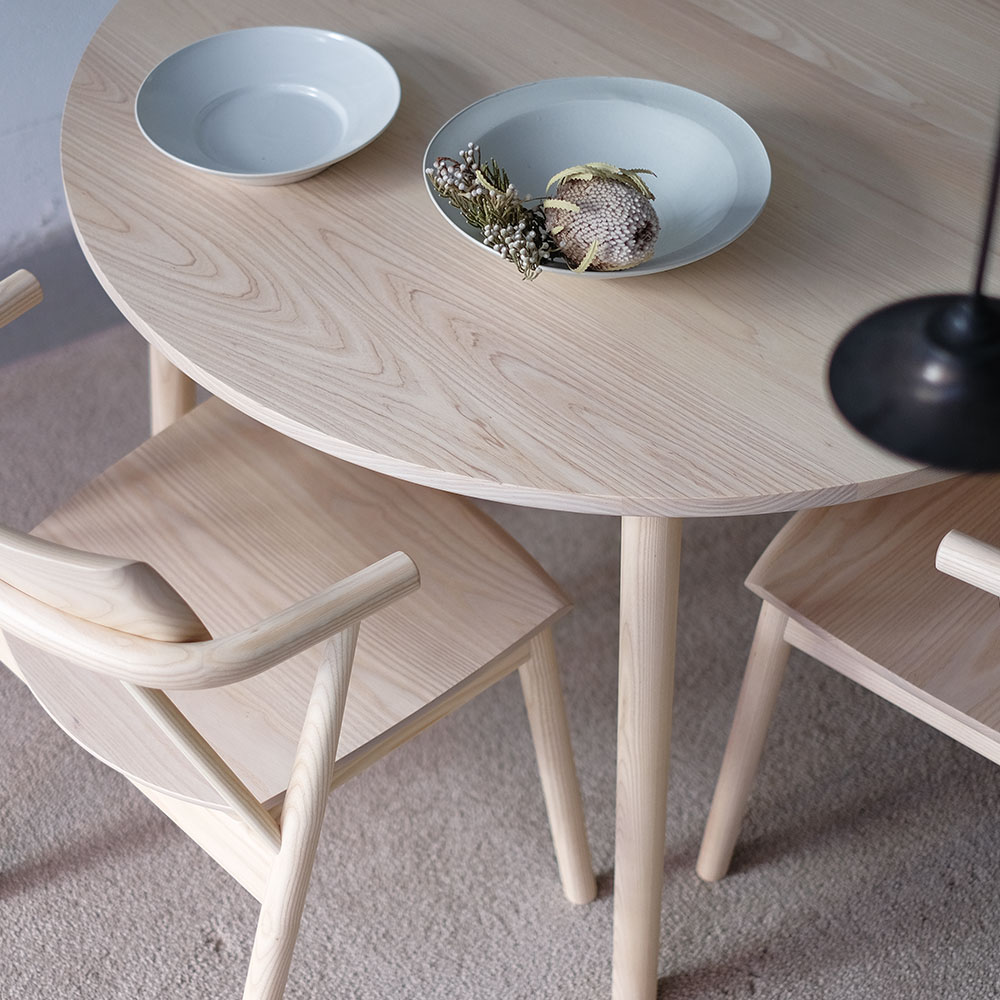 マルケイ木工 ダイニングテーブル「M-CRAFT dual デュアル」円形 直径