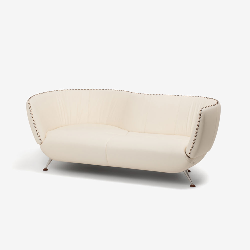 de Sede（デセデ）カウチソファ「DS-102/29」革オフホワイト色